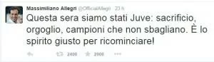 Allegri tweet