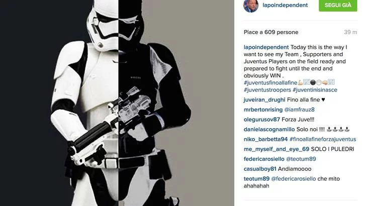 Champions, Lapo vuole una Juve da guerra: “Vi vogliamo pronti a combattere”