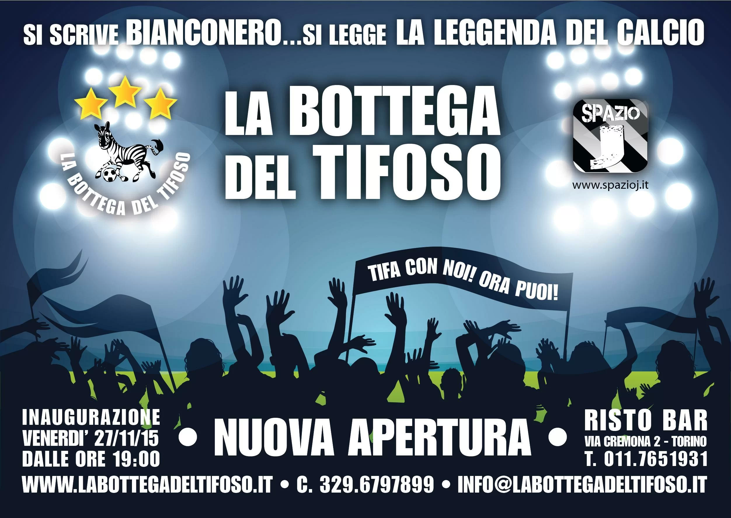 Apre a Torino “La Bottega del Tifoso”, il locale dedicato a tutti gli Juventini – FOTOGALLERY