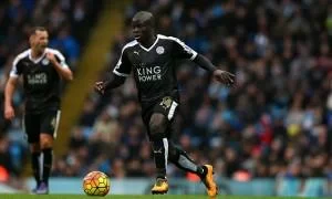 Ngolo Kante of Leicester City during the Barclays Premier League match between Manchester City and Leicester City played at The Etihad Stadium, Manchester on February 6th 2016