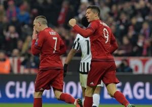 Lewandowski dopo il gol del 1-2