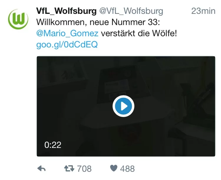 Ufficiale – Mario Gomez è del Wolfsburg. Ipotesi West Ham per Zaza