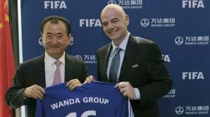 Il presidente di Wanda con Infantino