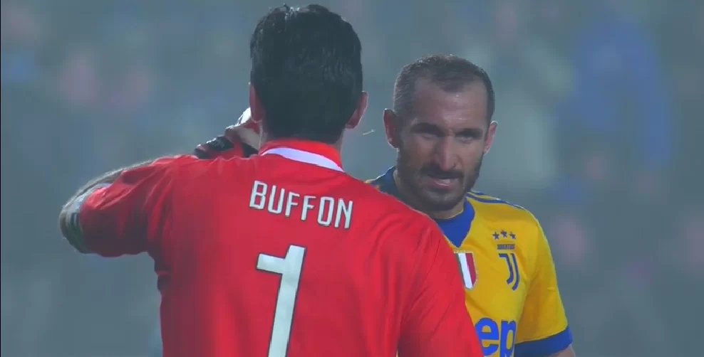 Dedica di Chiellini a Buffon: “Bello ritrovarsi fianco a fianco dal 1′ dopo 997 giorni”