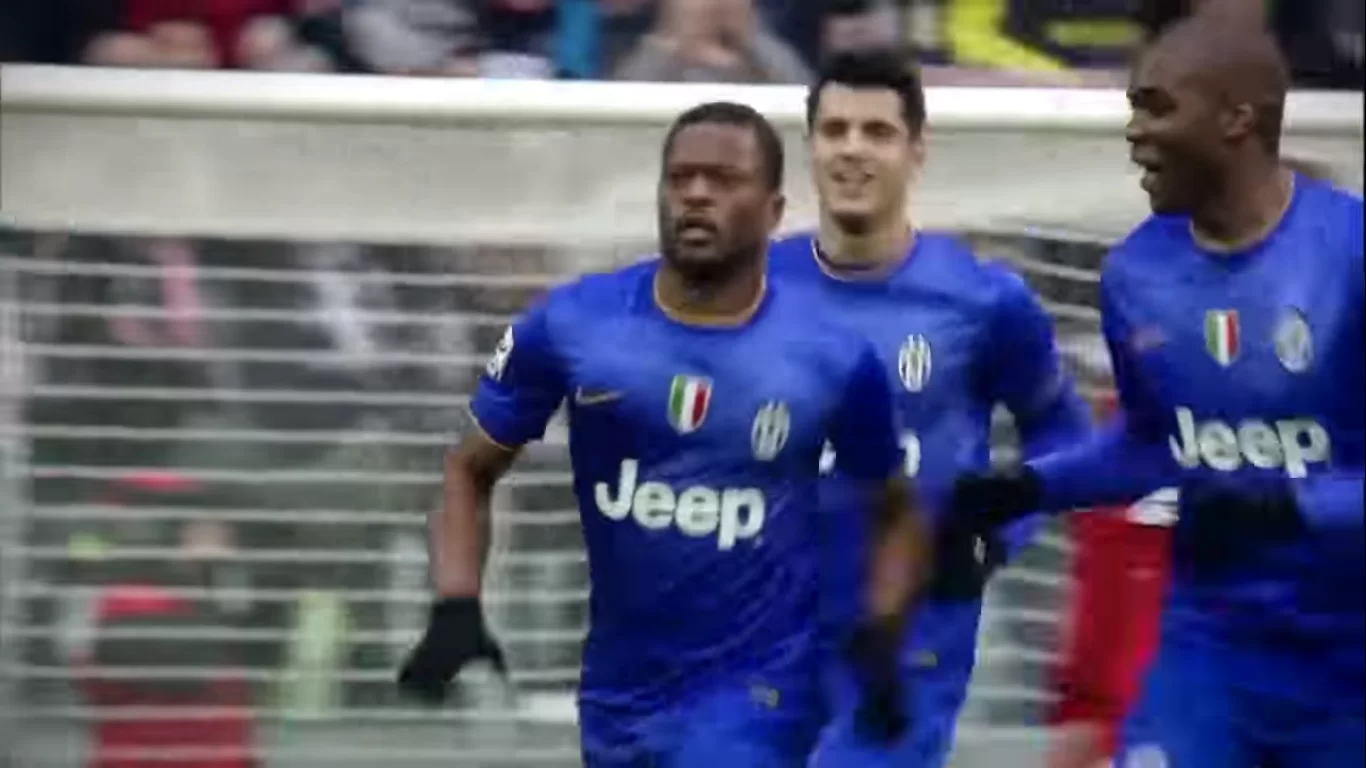 Juventus-Atletico: Evra pazzo di gioia in tribuna