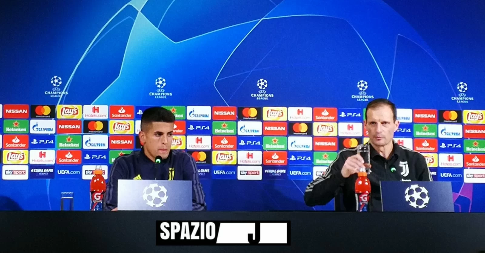 Juventus-Valencia, le parole di Allegri e Cancelo in conferenza stampa