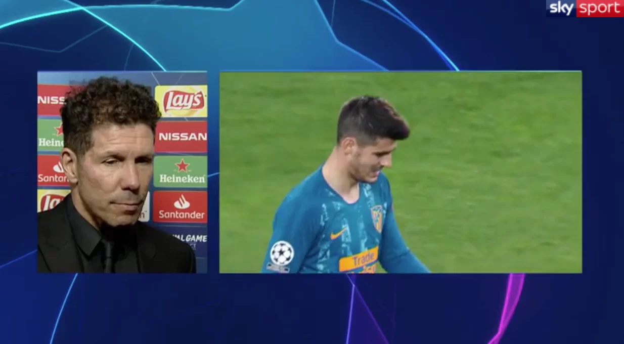 Assurdo Simeone, ha vietato a Morata di salutare gli juventini!