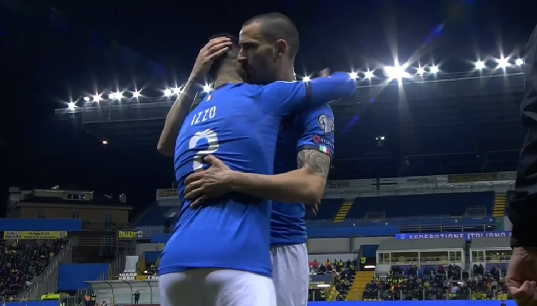 Italia-Liechtenstein, Bonucci rimpiazzato da Izzo: il Tardini fischia il bianconero