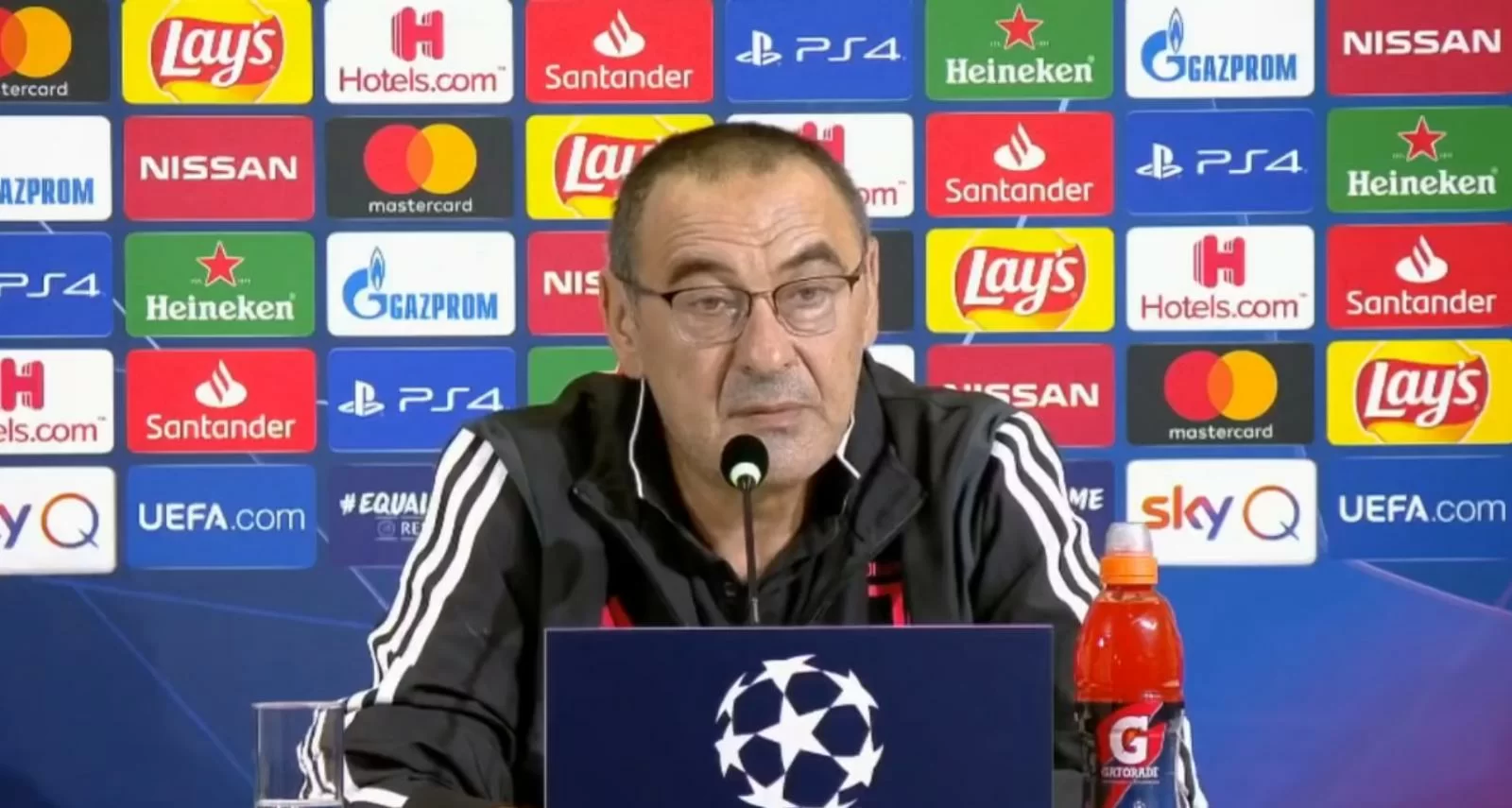 Conferenza stampa pre Champions di Sarri e Szczęsny