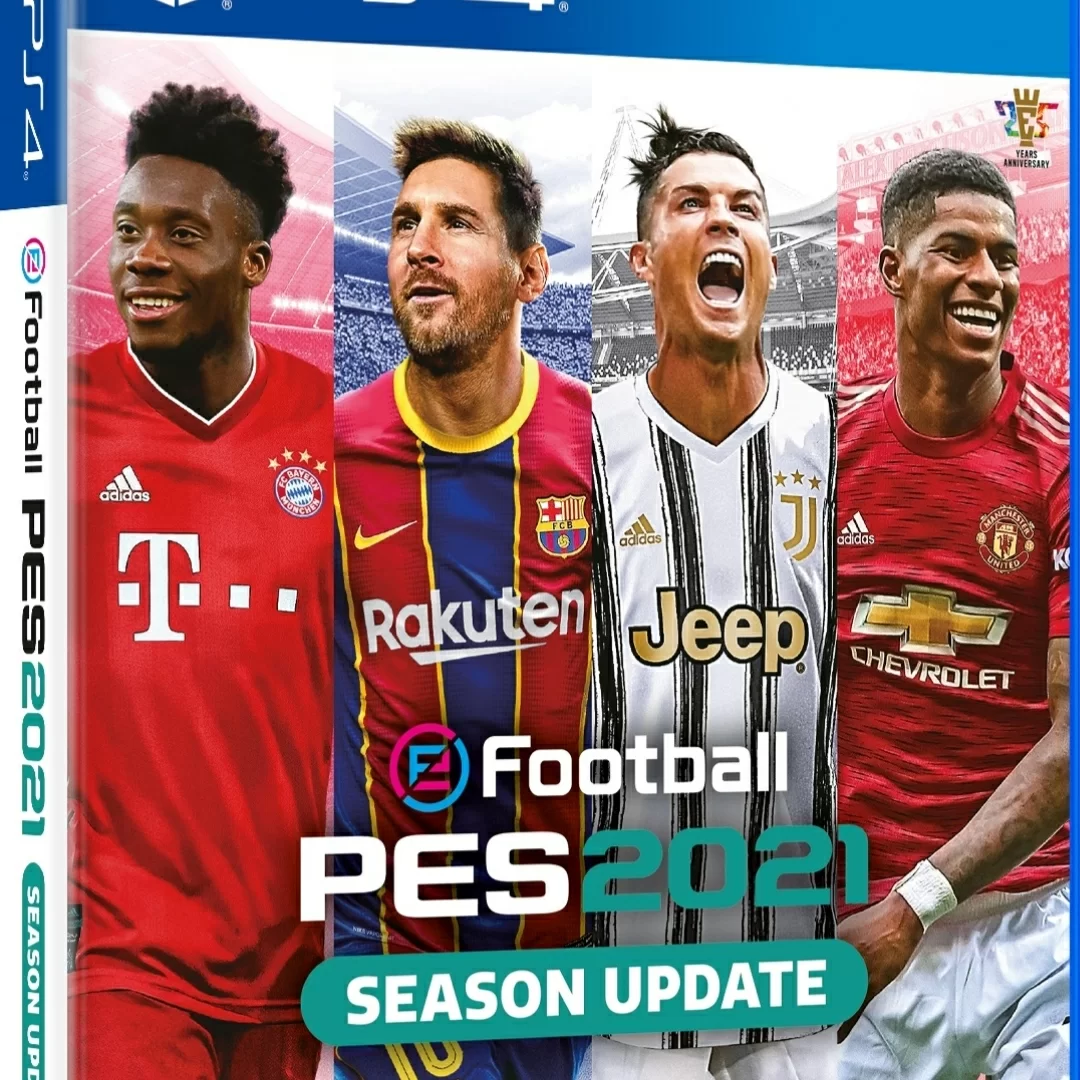 La copertina di Pes 2021: ci sono CR7 e Messi
