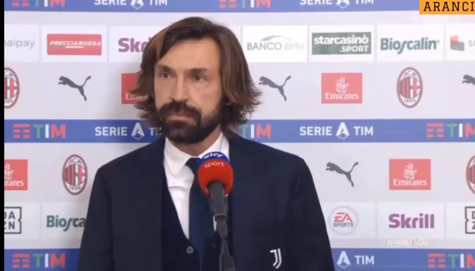 Pirlo: “Episodi dubbi, li avessero fischiati a noi sai che casino”