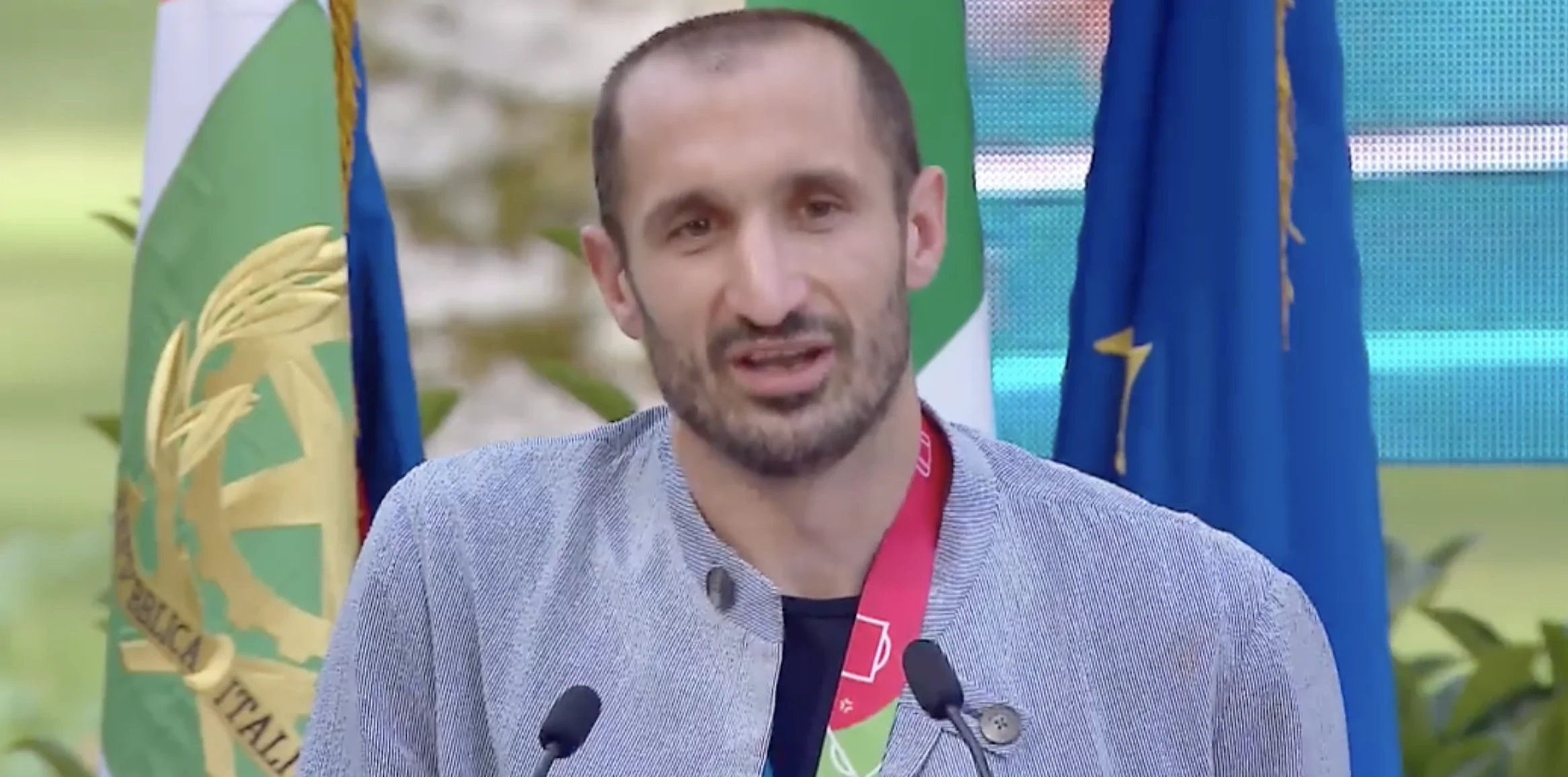 Chiellini al Quirinale: la dedica che ha commosso l’Italia