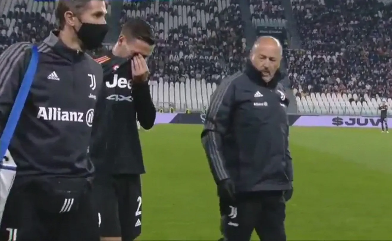 Juventus-Sassuolo, primo cambio forzato per i bianconeri