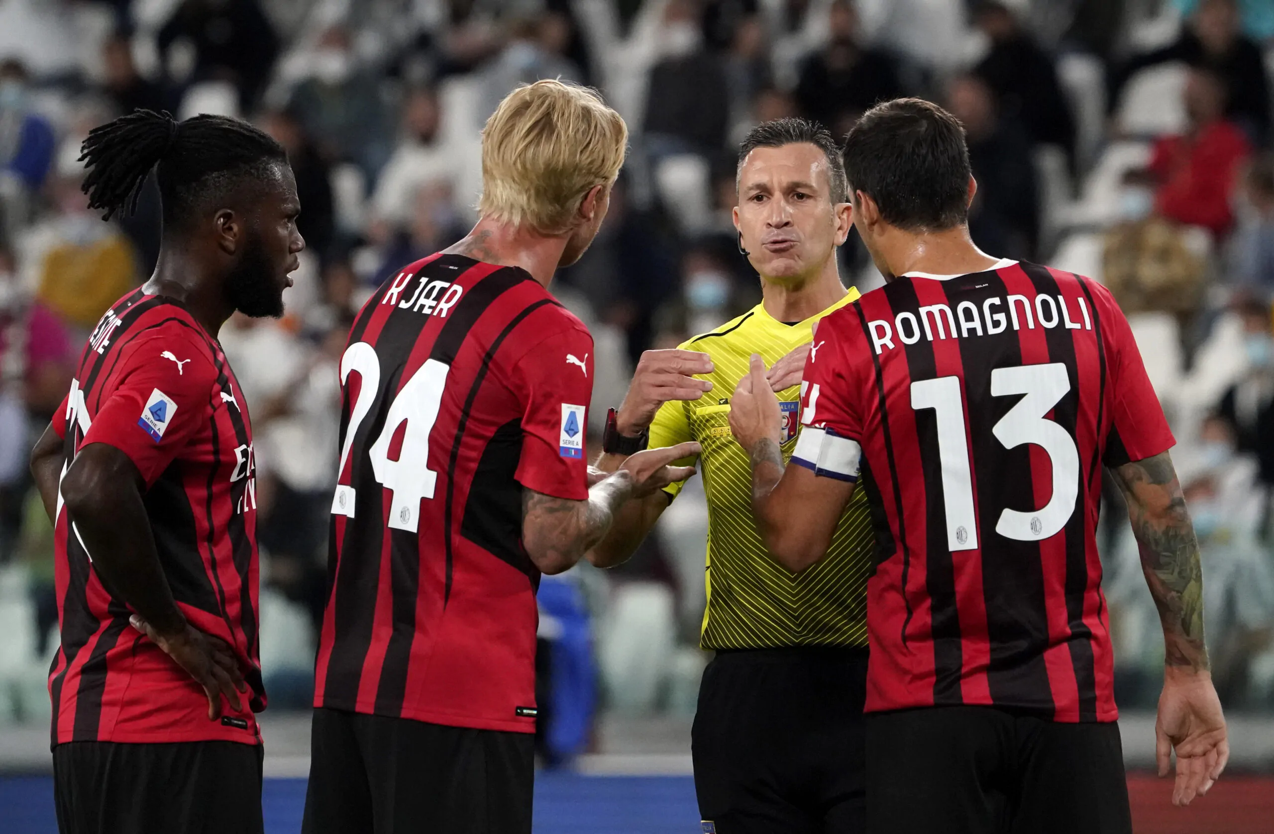 Juventus, erede Chiellini: Cherubini su un difensore del Milan