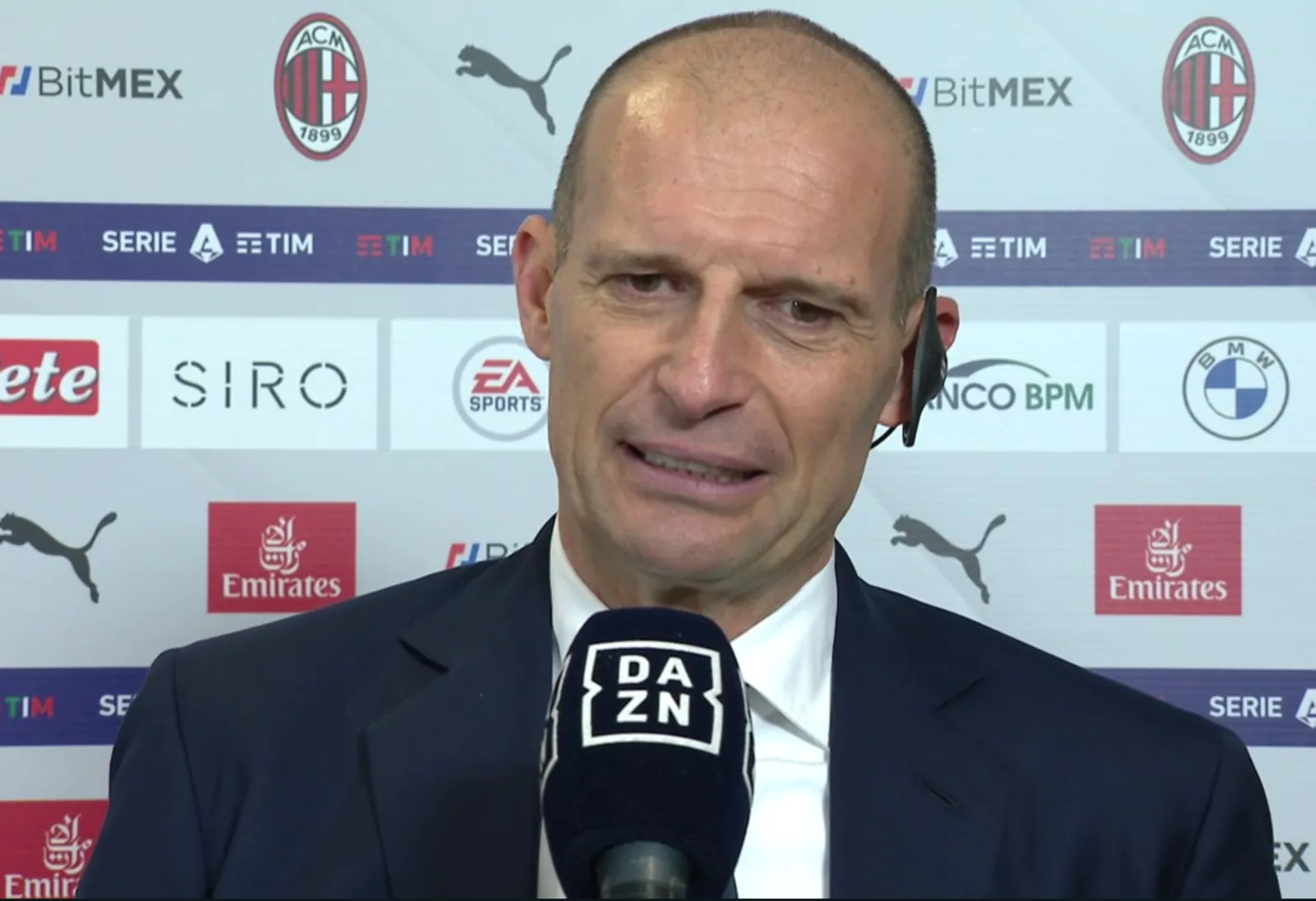 Allegri: “Non bisogna diventare presuntuosi altrimenti può succedere con chiunque. Rugani? La sua è stata una partita straordinaria!”