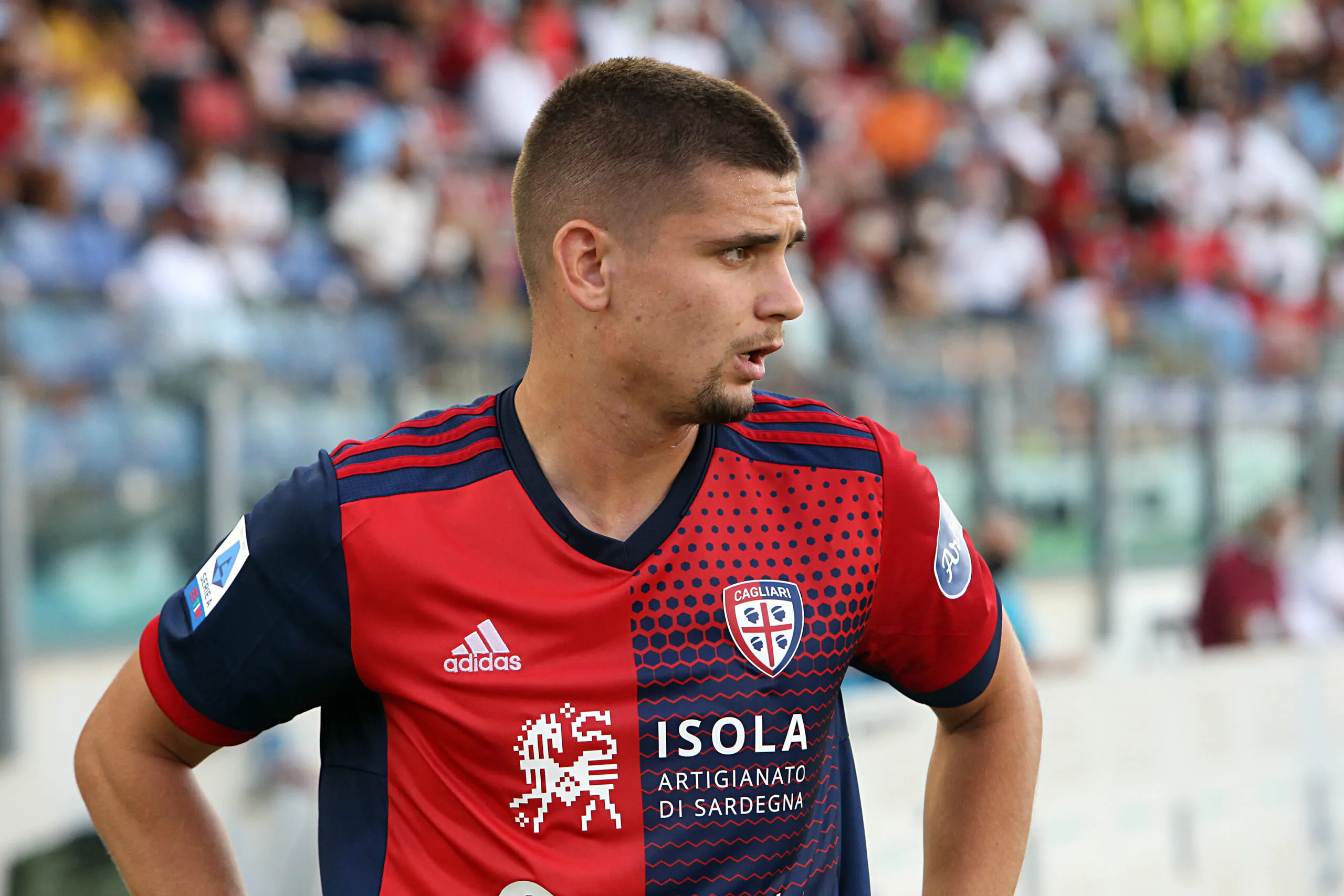 Cagliari, Marin all’intervallo: il messaggio di sfida alla Juventus