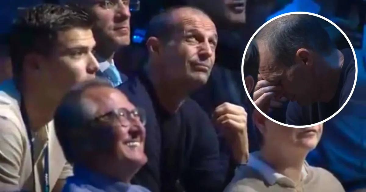 Sorpresa alle ATP Finals, inquadrato Allegri: la reazione del pubblico fa discutere