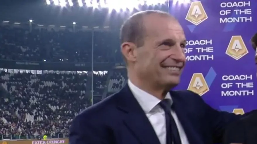 Allegri esulta: il giocatore ha recuperato, tornerà contro la Roma