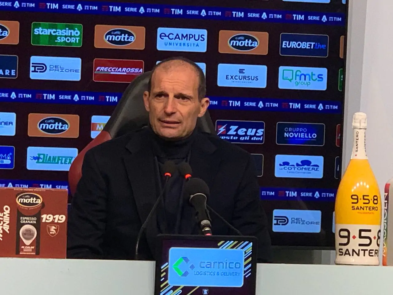 Allegri in conferenza: “Tutti sono importanti. Miretti non poggia la caviglia”