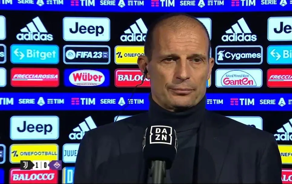 Allegri: “Buona gara, devo ringraziare i ragazzi”, poi svela l’obiettivo