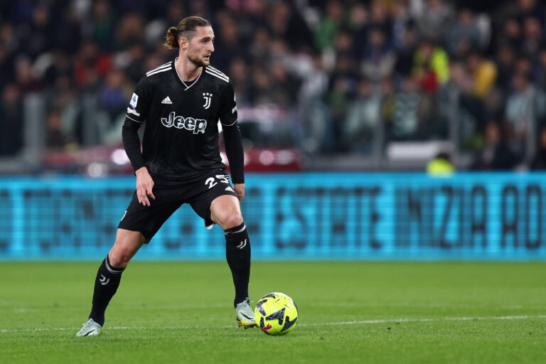 Rabiot in campo durante Juventus-Sampdoria