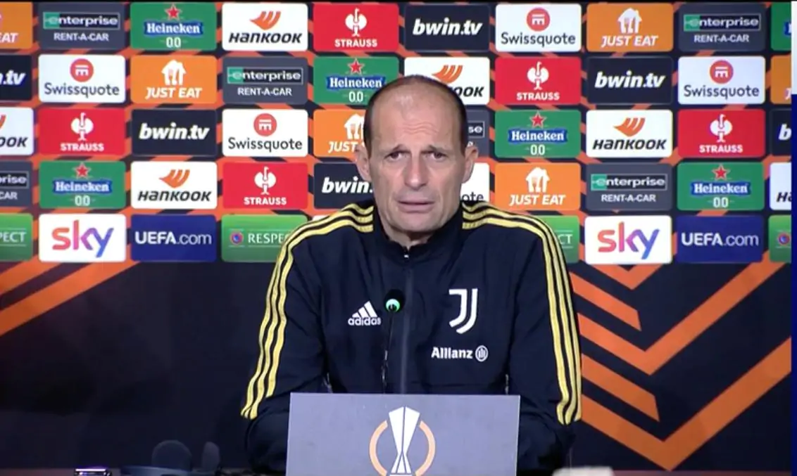 Sporting-Juventus, parla Allegri: “Szczesny e Rabiot ci saranno, ma ho un dubbio a centrocampo”, poi il commento sulla sentenza
