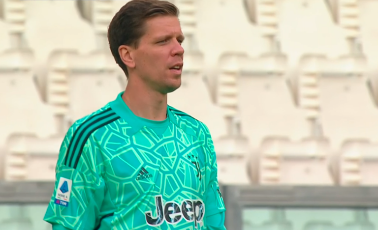 Szczesny durante l'allenamento