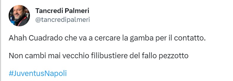 Tancredi Palmieri tweet