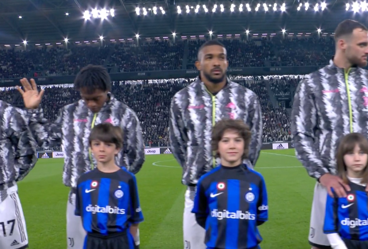 La Juventus prima della sfida contro l'Inter di Coppa Italia