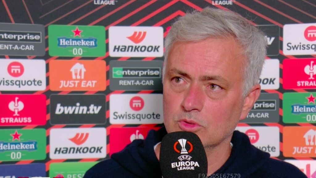 José Mourinho nel post-partita di Roma-Feyenoord