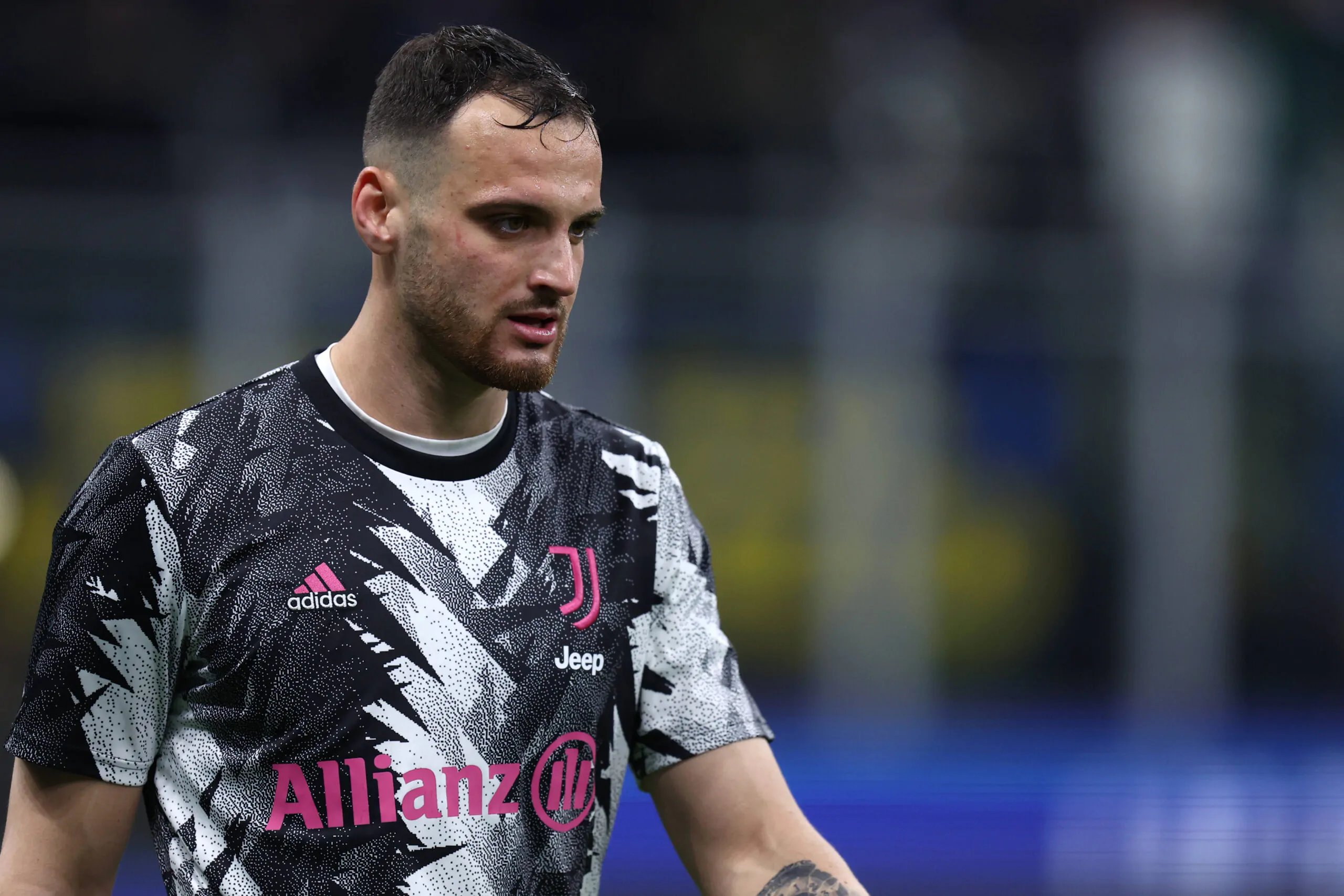 Gatti in campo durante Inter-Juventus