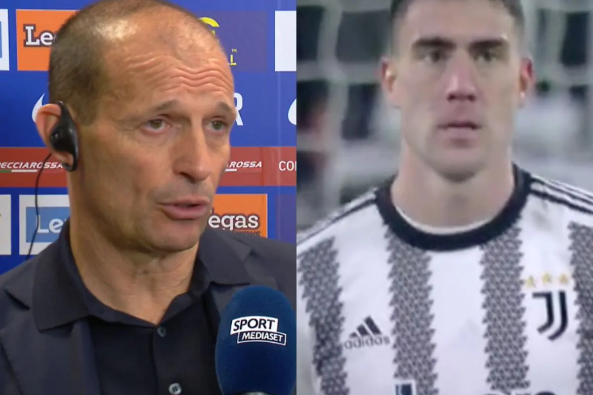 Allegri: “Ci aspettano partite decisive”, poi il commento su Vlahovic