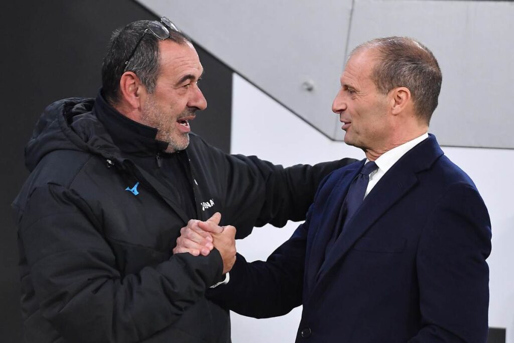 Allegri e Sarri si salutano