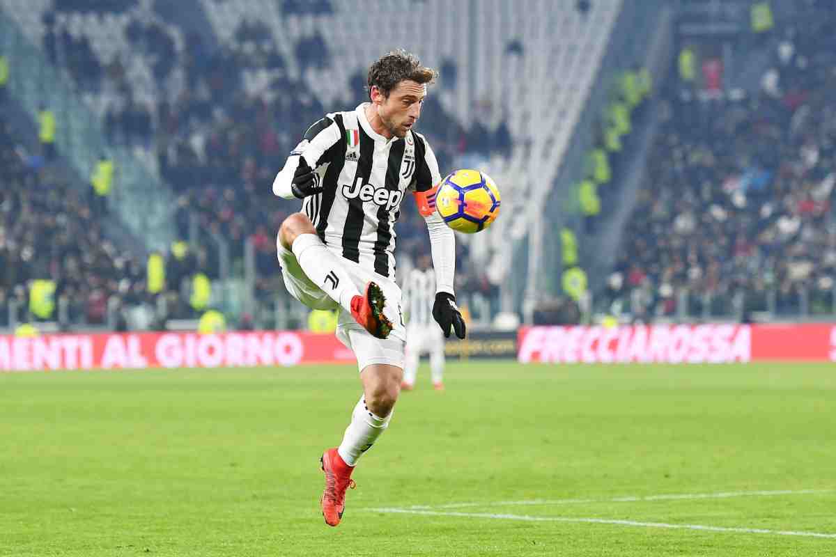 Marchisio in azione con la Juve