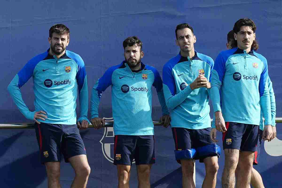 Piquè con il Barcellona