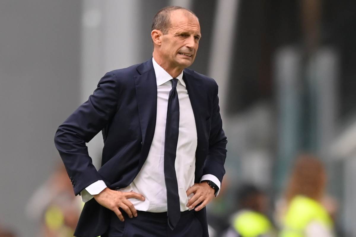 Allegri nervoso durante Juventus Lazio