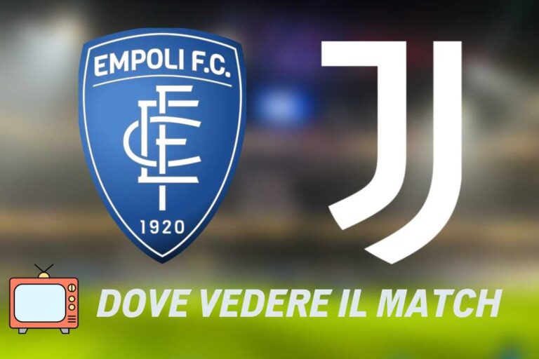 dove vedere empoli juve