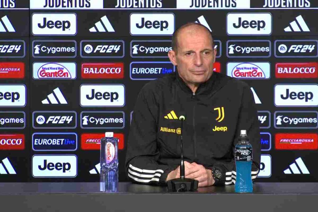 Allegri annuncia le condizioni di Chiesa e Rabiot in conferenza