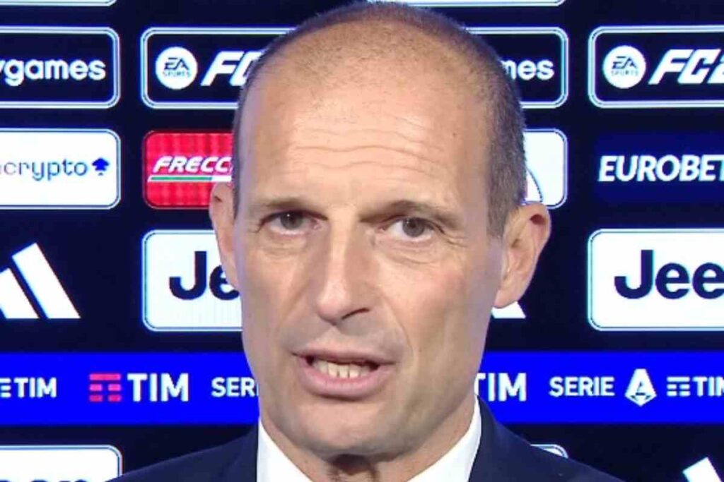 Allegri nel pre Juve-Milan