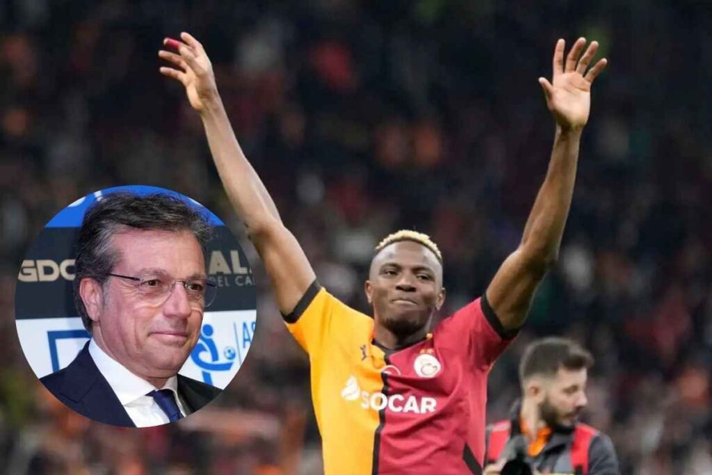 Giuntoli con Osimhen