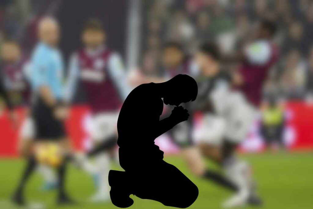 Incidente per il calciatore