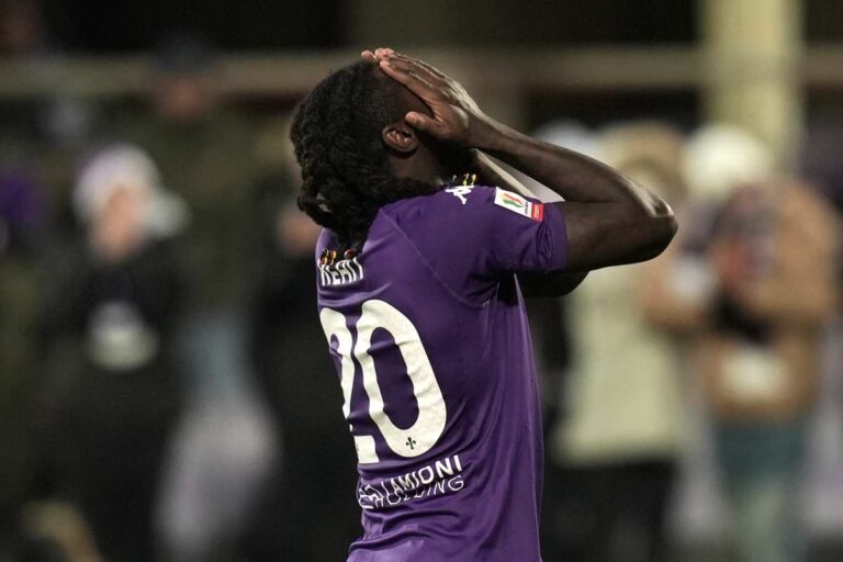 Moise Kean fuori con la Fiorentina