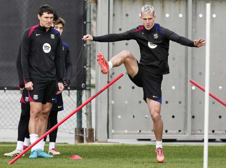 Christensen durante un allenamento