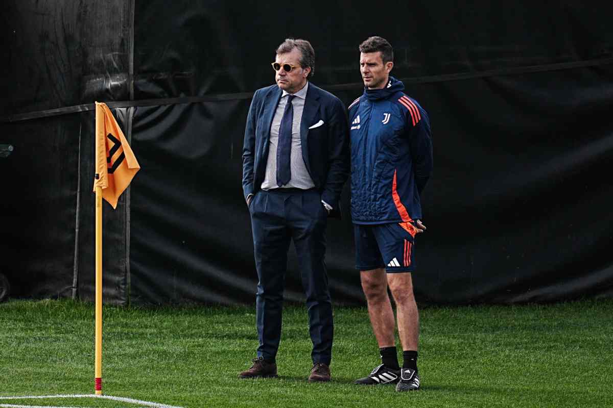 Giuntoli e Motta in campo