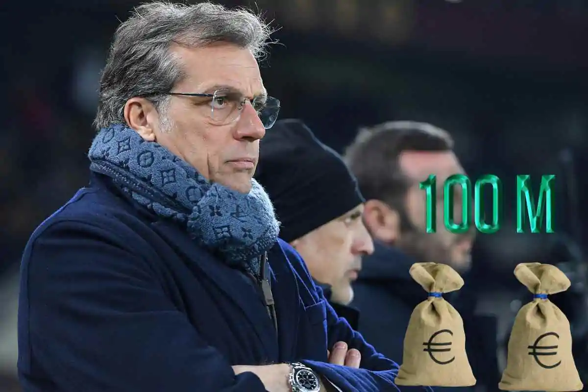 Cristiano Giuntoli sguardo pensieroso