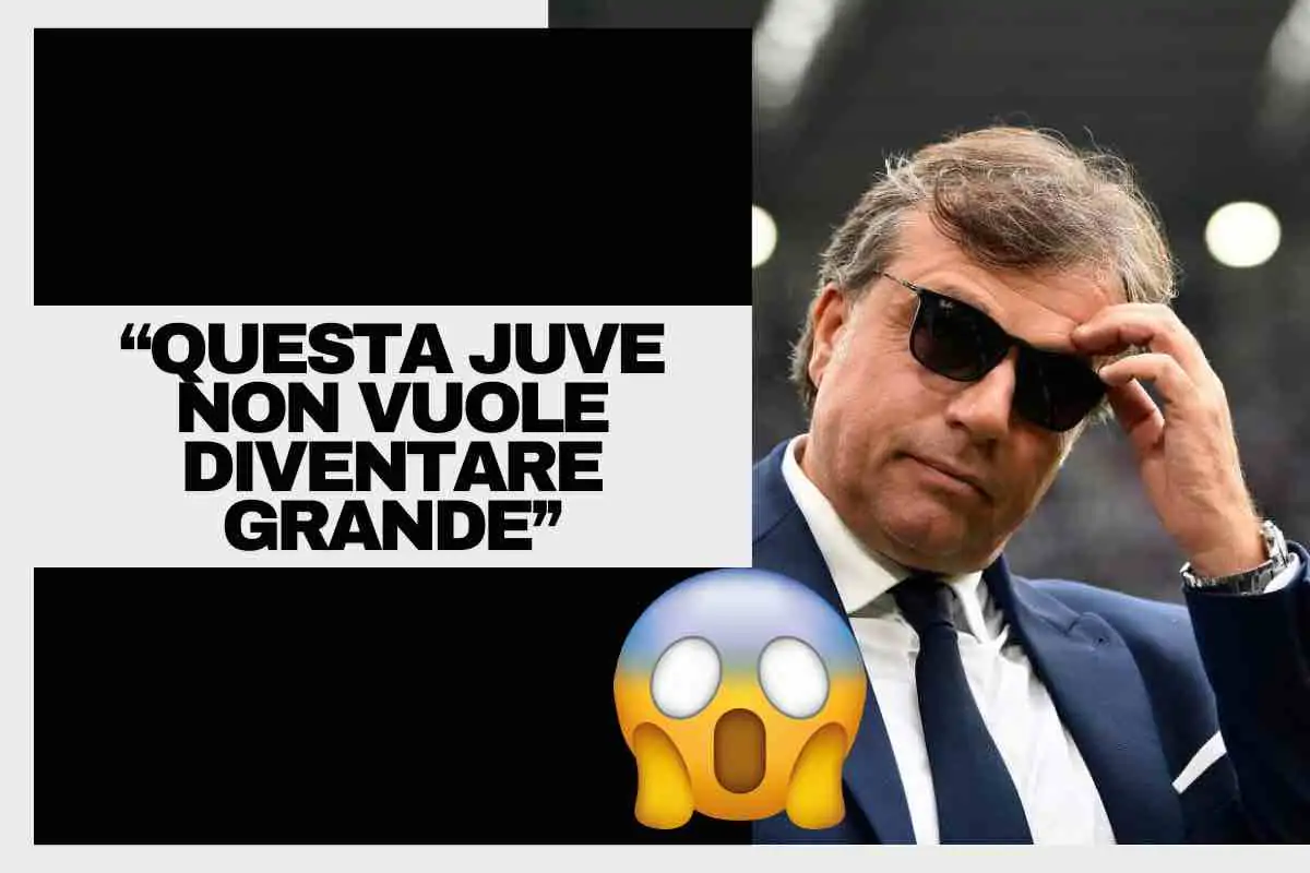 "Questa Juve non vuole diventare grande": dichiarazioni shock dell'ex bianconero