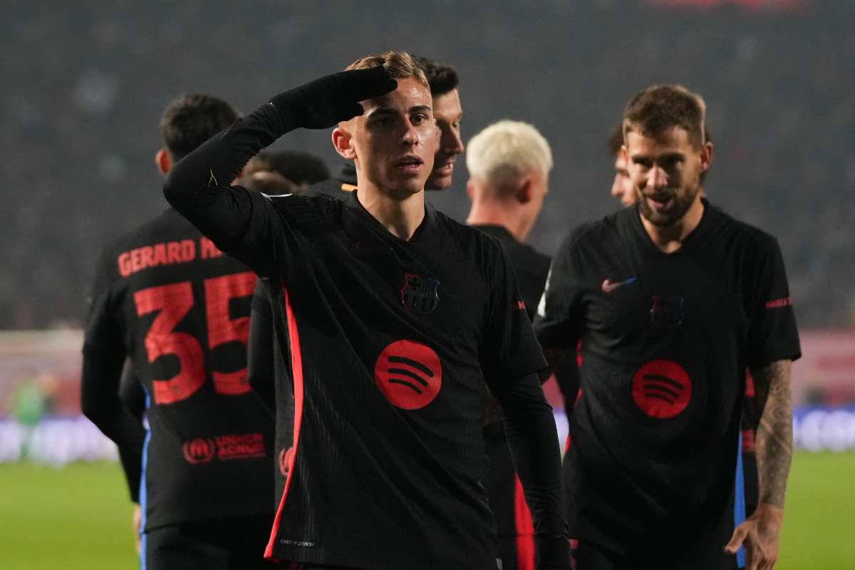 Fermin Lopez esulta dopo un gol