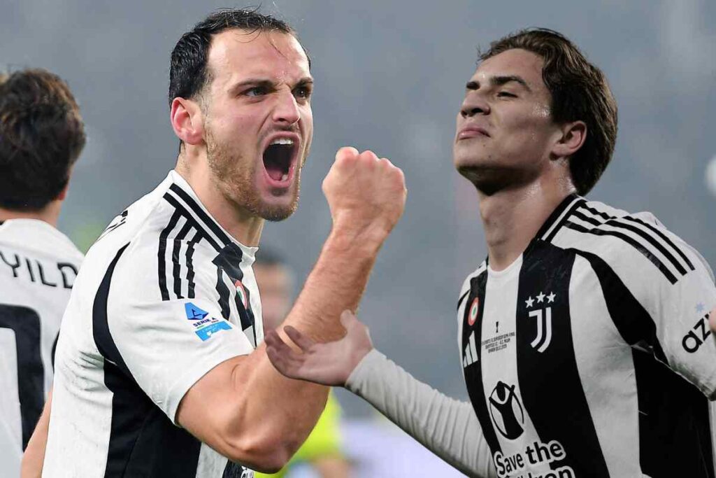 Gatti ed Yildiz esultano