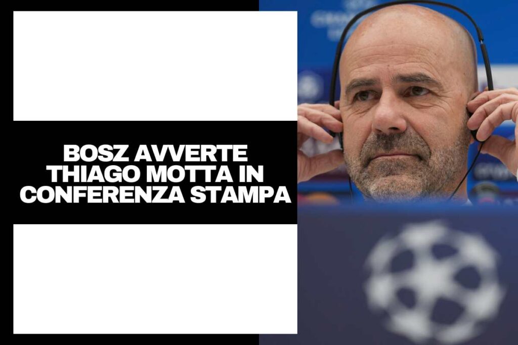 Bosz in conferenza stampa