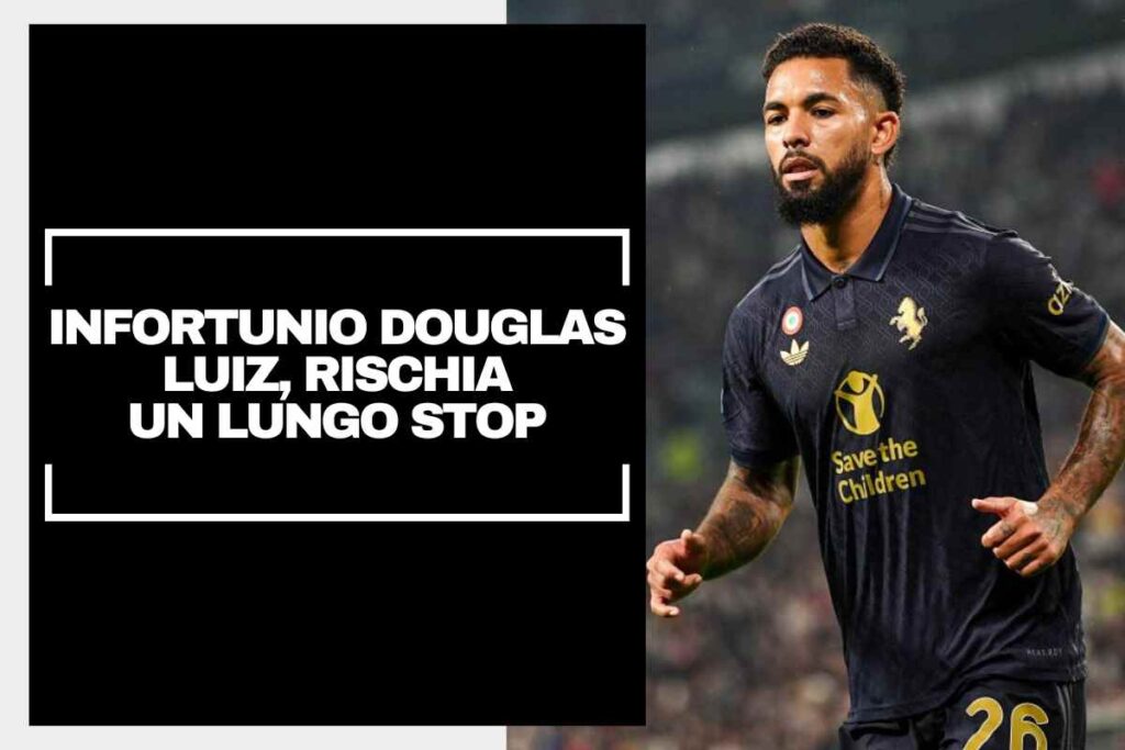 Douglas Luiz in campo con la maglia della Juventus